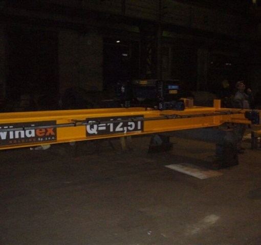 Suwnica Q=12,5t 8m grupa A4 z dostawą i montażem suwnicy oraz estakady 20m